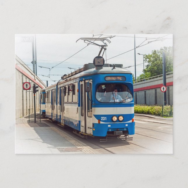 Carte Postale Tramway à Cracovie, Pologne (Devant)