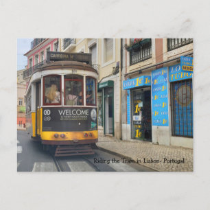 Carte Postale Tramway à Lisbonne Portugal