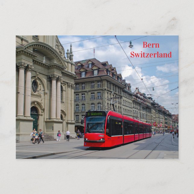 Carte Postale Tramway de Berne (Devant)