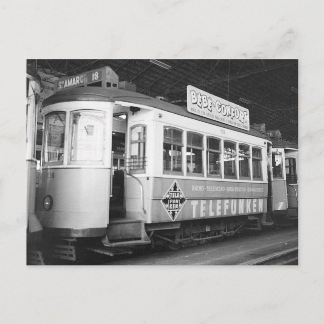 Carte Postale Tramway de Lisbonne Portugal 1969 (Devant)