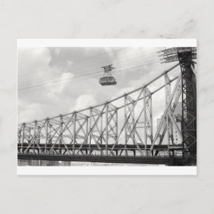 Carte Postale Tramway de Roosevelt Island, New York, photo analo