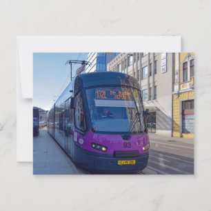 Carte Postale Tramway Street Car Roumanie Poste