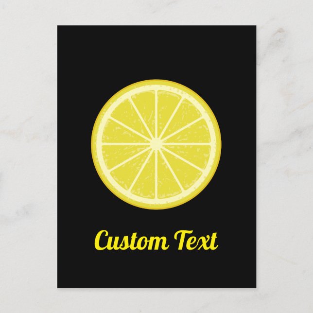 Carte Postale Tranche de citron (Devant)