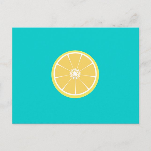 Carte Postale tranche de citron (Devant)