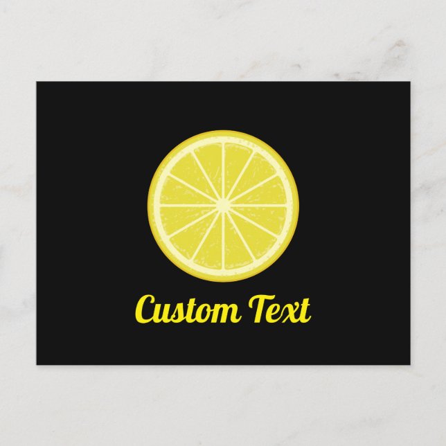 Carte Postale Tranche de citron (Devant)
