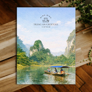 Carte Postale Tràng An Grottoes, Viêt Nam, Ninh Binh | Aquarelle