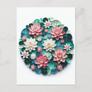 Carte postale Tranquille Lotus Pond