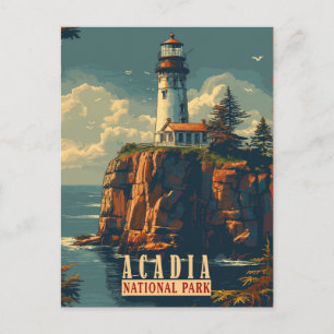 Carte Postale Tranquillité côtière : Parc national d'Acadia