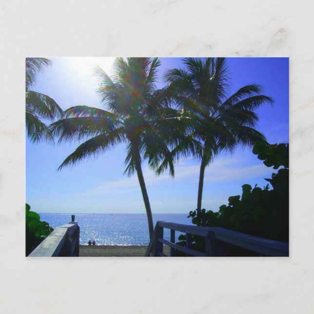 Carte Postale Tranquillité sur la plage (Devant)