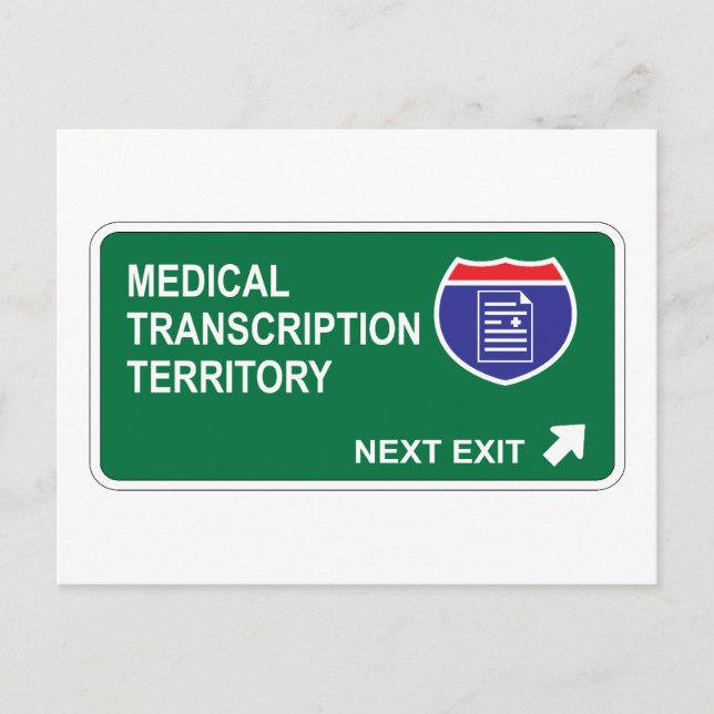 Carte Postale Transcription Médicale Prochaine sortie (Devant)