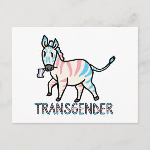 Carte Postale Transgenre Zebra
