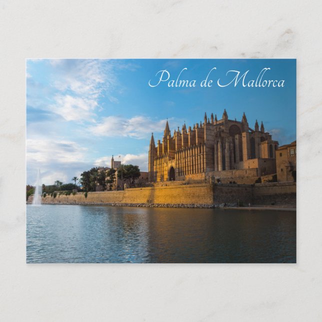 Carte Postale Transition de jour en nuit sur la Cathédrale de Pa (Devant)