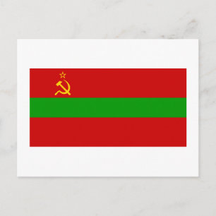 Carte Postale Transnistrie Flag
