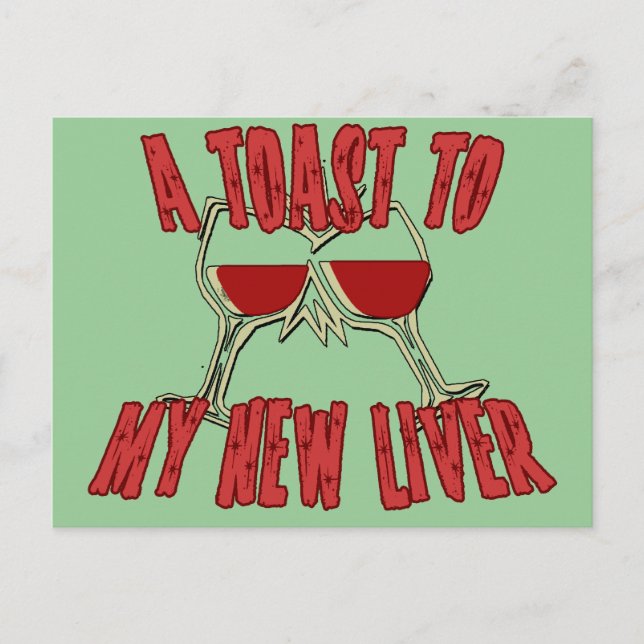 Carte Postale Transplant le foie obtenir des bons cadeaux (Devant)