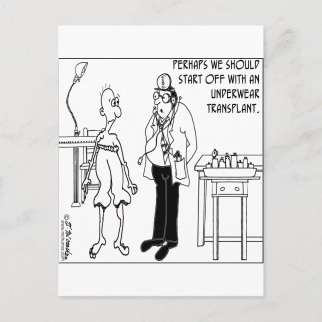 Carte Postale Transplantation de sous-vêtements (Devant)