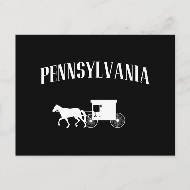 Carte Postale Transport Amish Pennsylvanie (Devant)