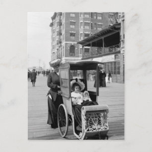 Carte Postale Transport sur la promenade : 1905