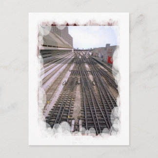 Carte Postale Transport vintage - voies divergentes