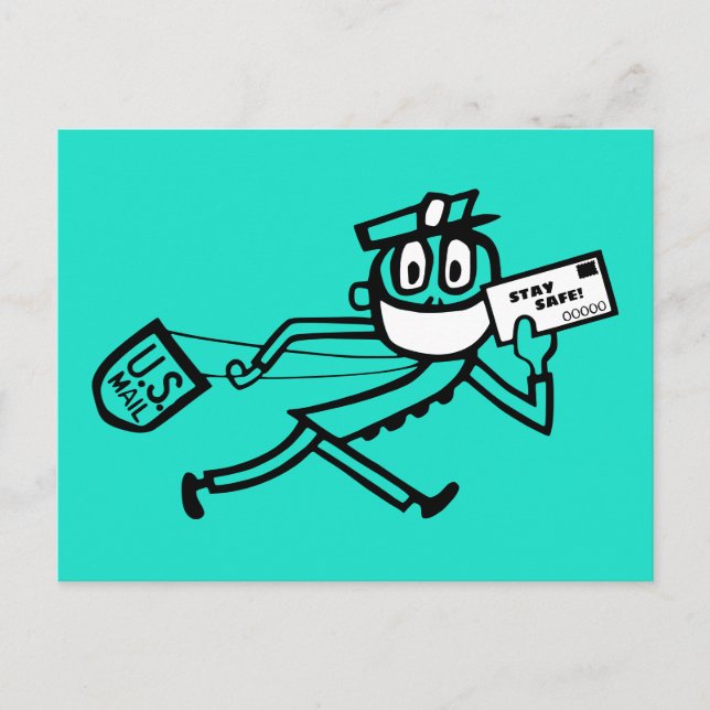Carte Postale Transporteur de courrier sécurisé (Devant)