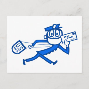 Carte Postale Transporteur de courrier sécurisé