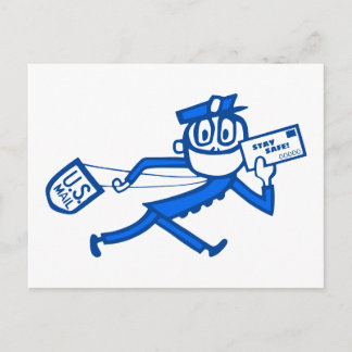 Carte Postale Transporteur de courrier sécurisé