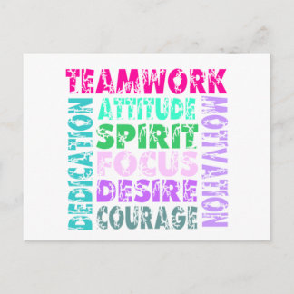 Carte Postale Travail d'équipe de VolleyChick