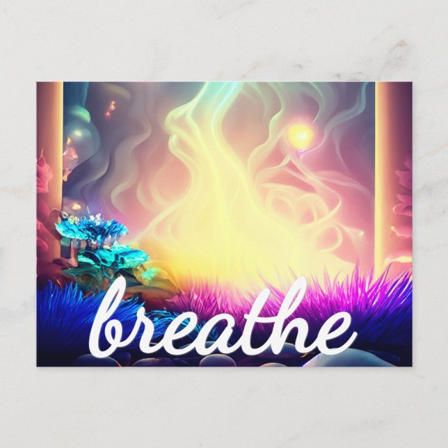 Carte Postale Travail énergétique Reiki Affirmation d'abondance  (Devant)