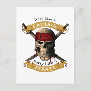 Carte Postale Travailler Comme Une Partie De Capitaine Comme Un 