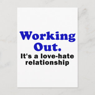 Carte Postale Travailler sa relation de haine d'amour