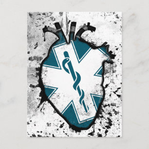 Carte Postale travailleur des services médicaux d'urgence