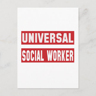 Carte Postale Travailleur social universel.
