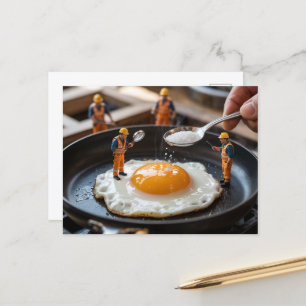 Carte Postale Travailleurs de la construction drôles réparant de