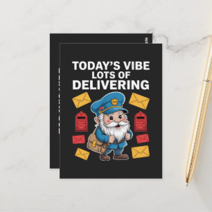 Carte Postale Travailleurs Postaux Gnomes Courrier