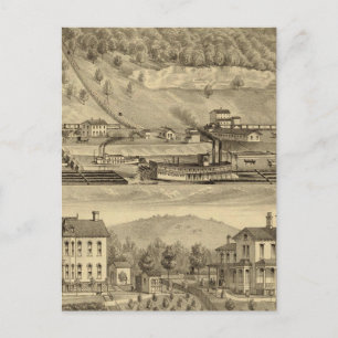 Carte Postale Travaux de charbons d'O'Neil et Compagnie