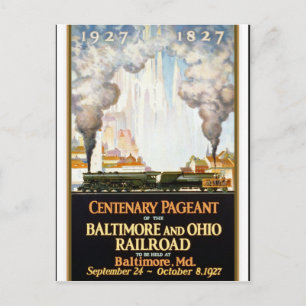 Carte Postale Travel America Imprimer Vintage voyage rétro