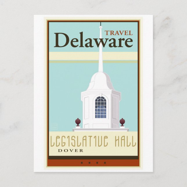 Carte Postale Travel Delaware (Devant)