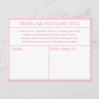 CARTE POSTALE TRAVELING POSTCARD (TPC)