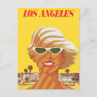 Carte Postale Traverse vintage Los Angeles California