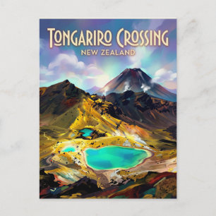 Carte Postale Traversée alpine de Tongariro Nouvelle-Zélande