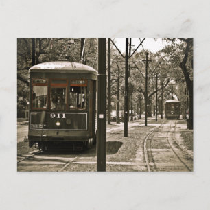 Carte Postale Traverser les tramways