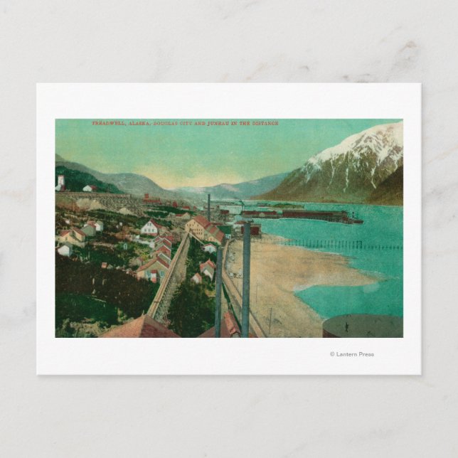 Carte Postale Treadwell, AK et Douglas City et Juneau à (Devant)
