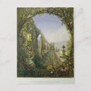Carte Postale Trellis Window, Trentham Hall Gardens