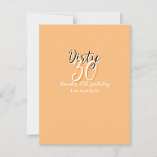 Carte Postale Trente sales orange blanc simple ad anniversaire r