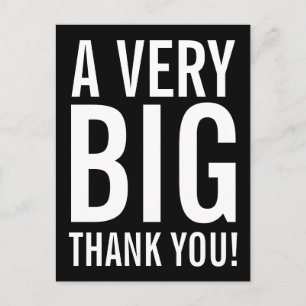 Carte postale très grande Merci