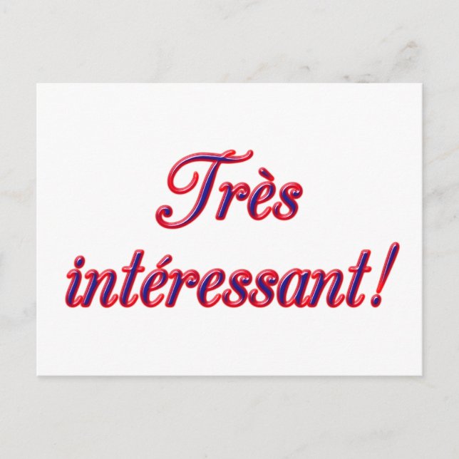Carte postale très intéressante (Devant)