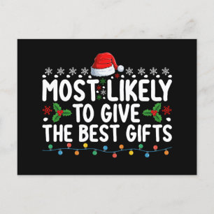 Carte Postale Très Probable De Donner Les Meilleurs Cadeaux Noël