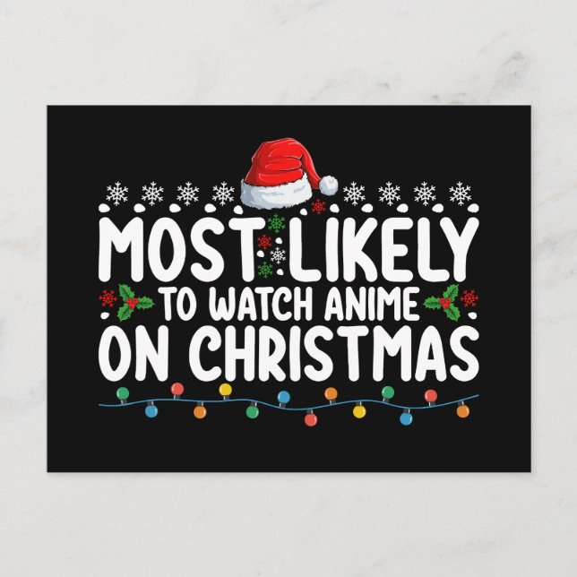Carte Postale Très Probable De Regarder L'Anime Sur La Famille D (Devant)