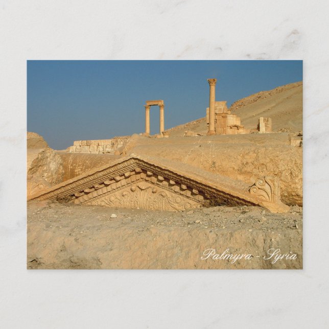 Carte Postale Trésor enfoui, Palmyre, Syrie antique (Devant)