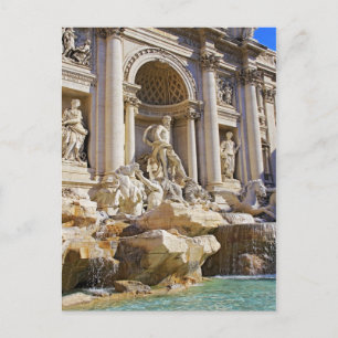 Carte Postale Trevi fountain