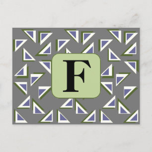 Carte postale Triangles personnalisée